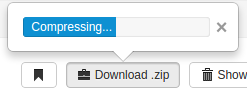 Creating the ZIP archive by compressing the file content
